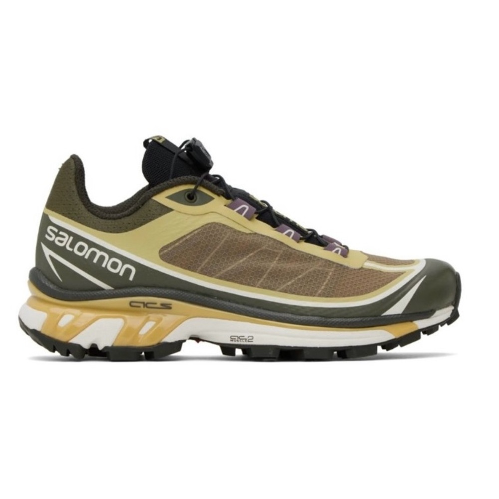 Salomon Women's Sneakers in Olive and Gold
